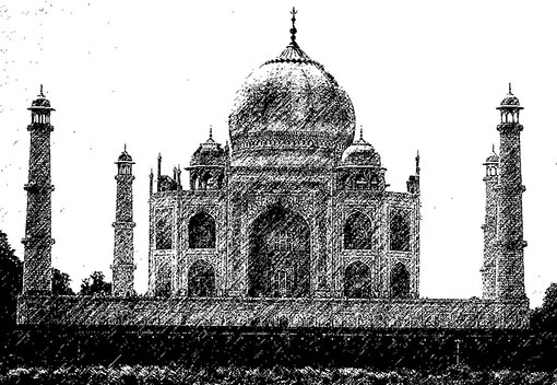 „Keď sme boli v Indii,“ vrátila sa v spomienkach i v súvislostiach Kira k svojej obľúbenej ceste, „chceli sme navštíviť legendárny Tádž Mahal. Obrovské biele mauzóleum, symbol Indie. Najkrajšiu stavbu sveta. Pomník lásky. Tak sa o ňom všade hovorí.“ „A boli ste tam?“ zahrali ohníčky záujmu v Nikiných očiach.