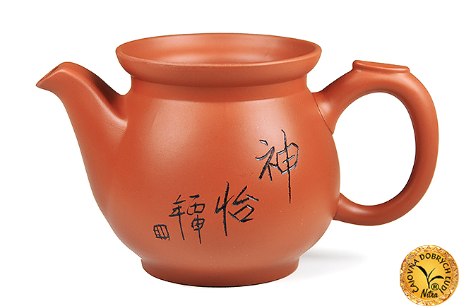 Premiešavacia čajová keramická konvička - Taiwan s čínskym písmom