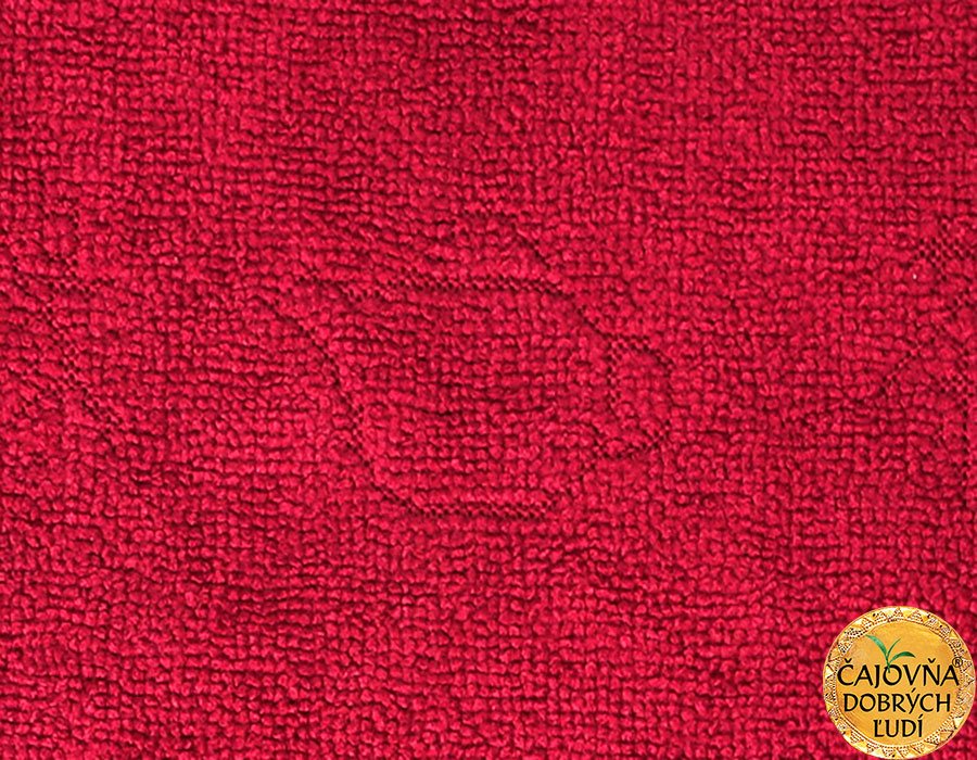 Kung-fu čajová utierka červená 30 x 30 cm