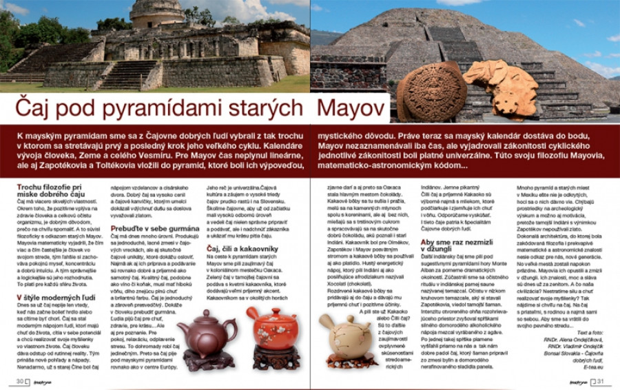 Čaj pod pyramídami starých Mayov