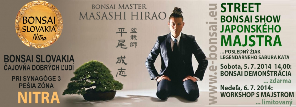 masashi hirao - bonsai master, japan, in nitra