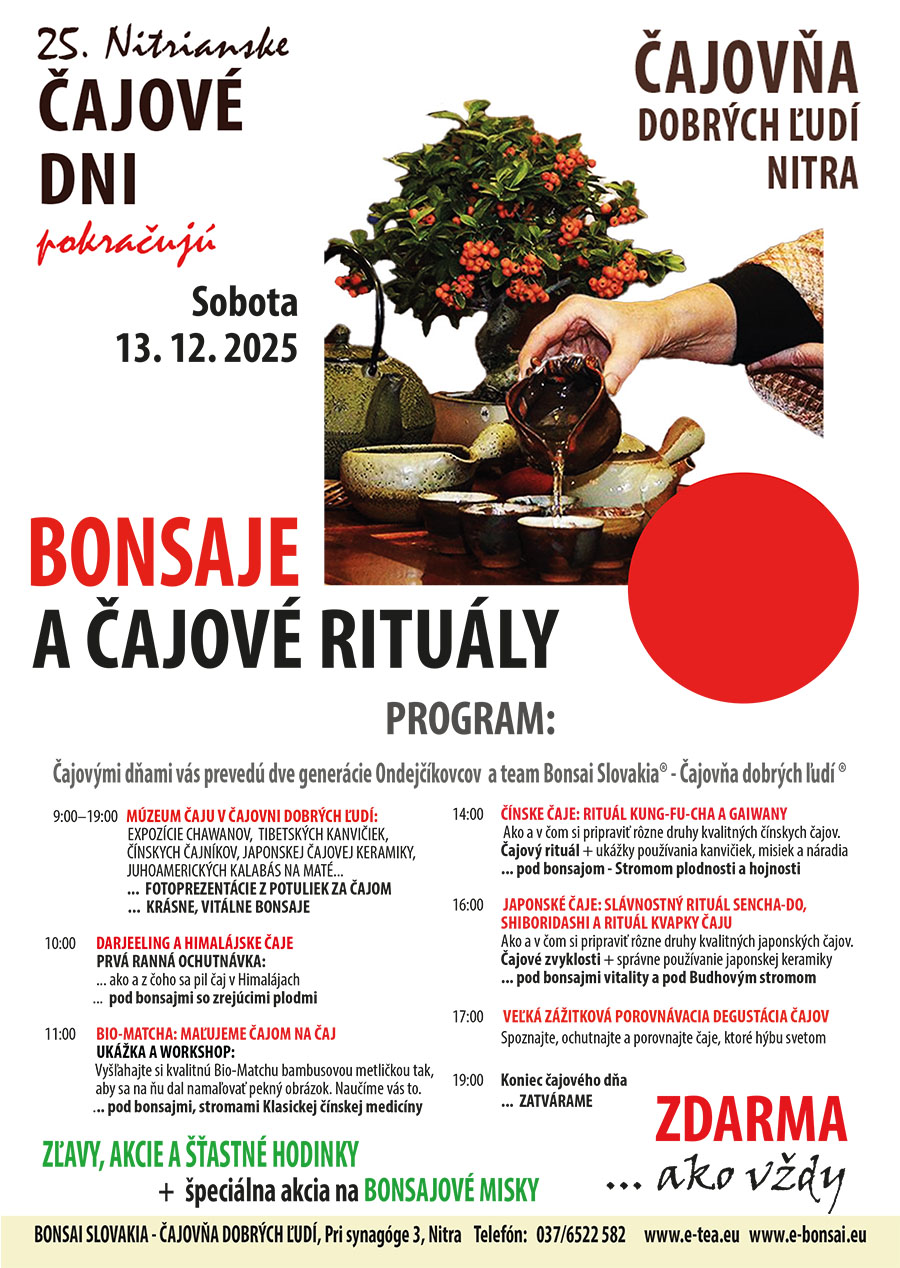 Nitrianske ČAJOVÉ DNI 2025
