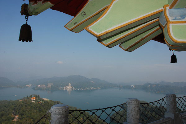 Pagoda nad jazerom Sun Moon Lake