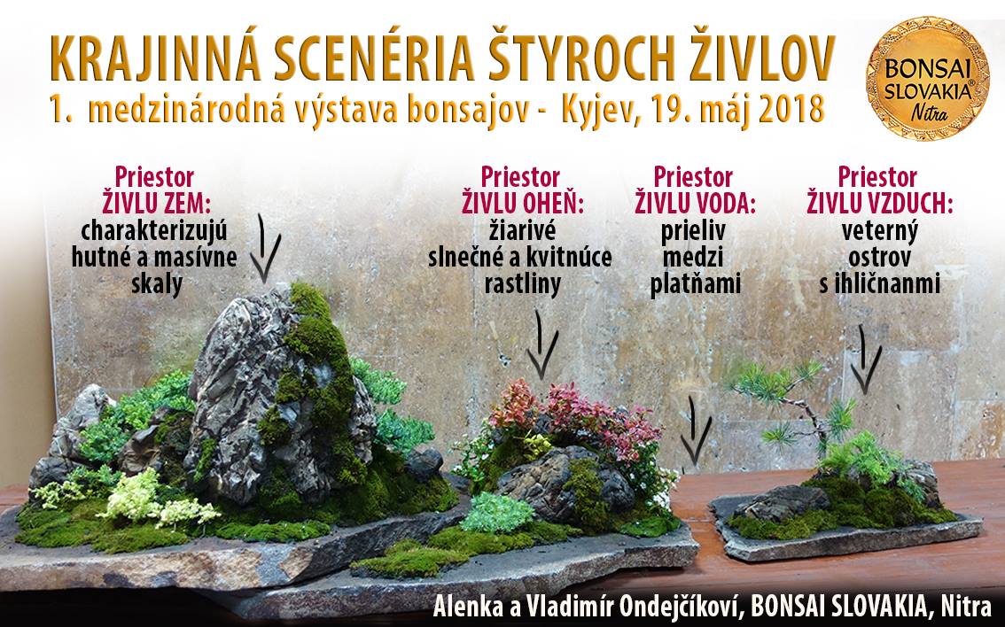 1. UKRAJINSKÁ MEDZINÁRODNÁ VÝSTAVA BONSAJOV, KYJEV 2018