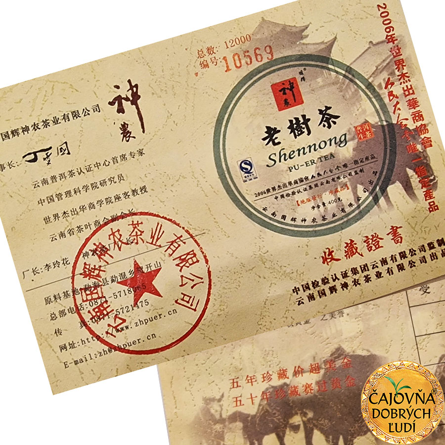 SHENNONG GU-SHU 2006, SHENG-CHA 400g