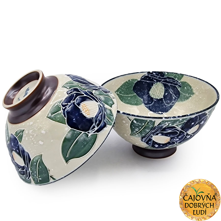 ČAJOVÁ MISKA SNEH NA MODRÝCH KVETOCH