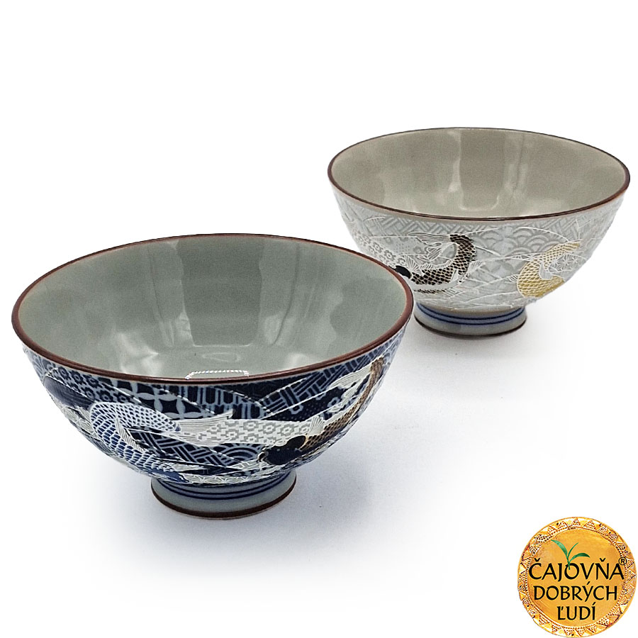 ČAJOVÁ MISKA ZLATÁ RYBKA - STRIEBRISTÁ