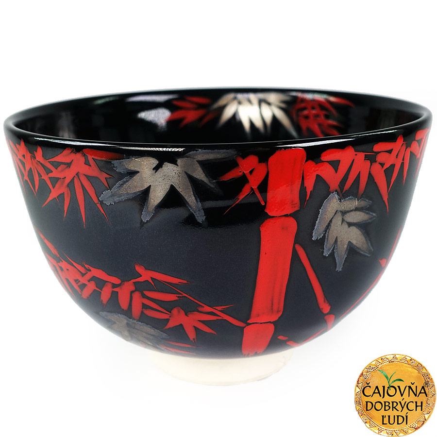 KURO-JINSEI CHAWAN ŽELEZNÝ BAMBUS