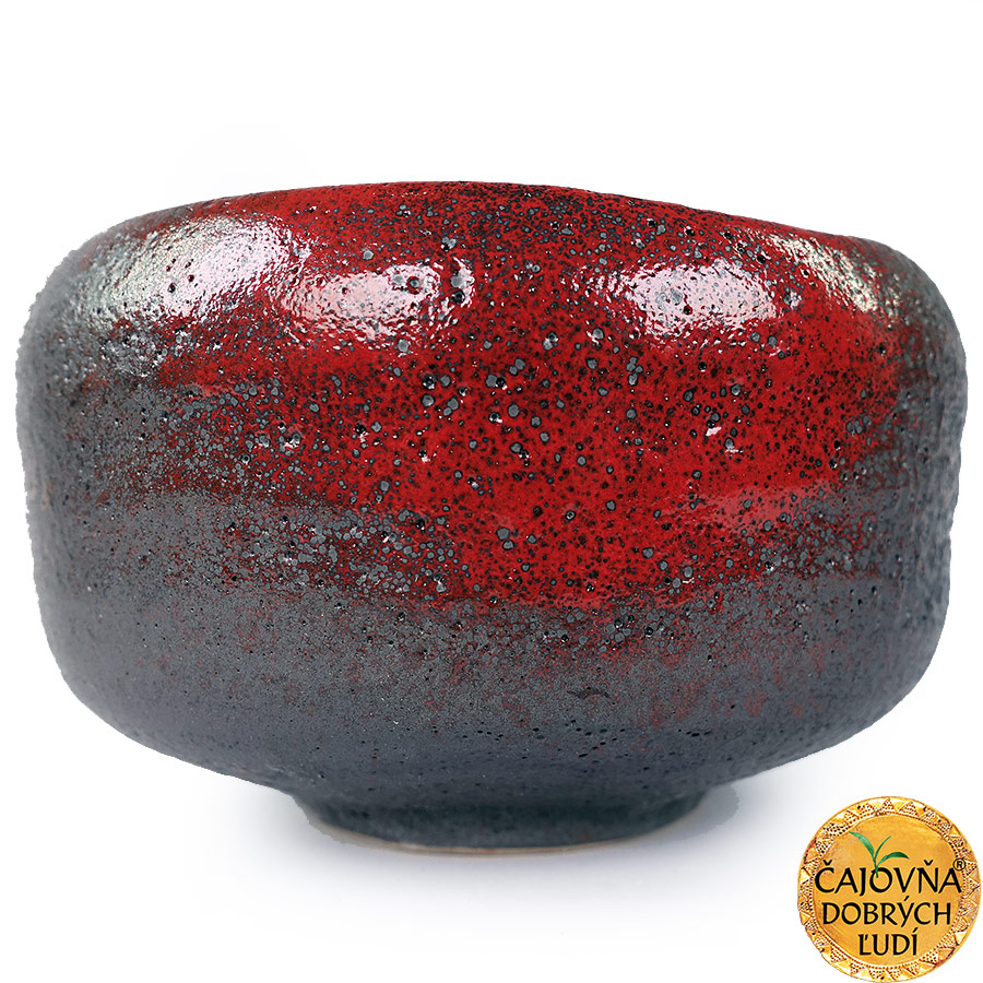 AKABUKI TENMOKU CHAWAN - ČERVENÝ MESIAC