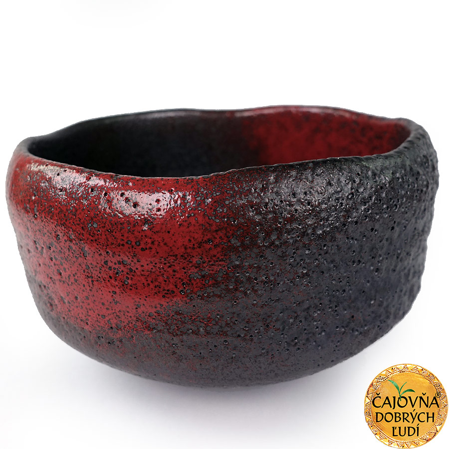 AKABUKI TENMOKU CHAWAN - ČERVENÝ MESIAC