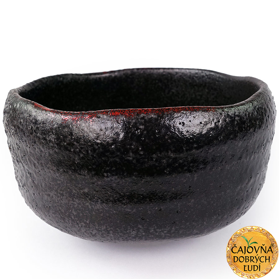AKABUKI TENMOKU CHAWAN - ČERVENÝ MESIAC