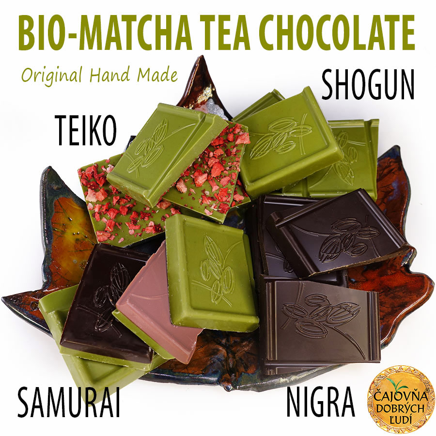 TEIKO - Hand Made Matcha Tea Chocolate - S jahodami