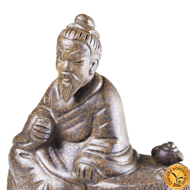 Čínsky čajový majster Lu Yu - sivý