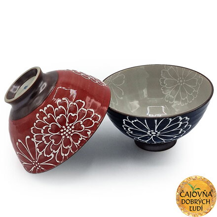 ČAJOVÁ MISKA CHRYZANTÉMA - MODRÁ