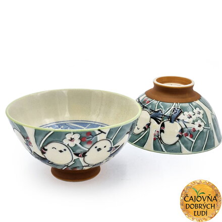 ČAJOVÁ MISKA VTÁČKY MEDZI KVETMI