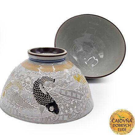 ČAJOVÁ MISKA ZLATÁ RYBKA - STRIEBRISTÁ