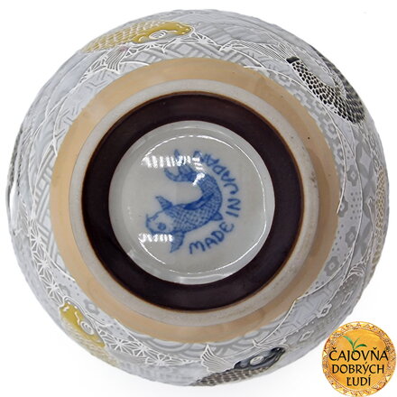 ČAJOVÁ MISKA ZLATÁ RYBKA - STRIEBRISTÁ