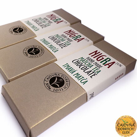 NIGRA - Hand Made Bio-Matcha Tea Chocolate - Tmavá matča