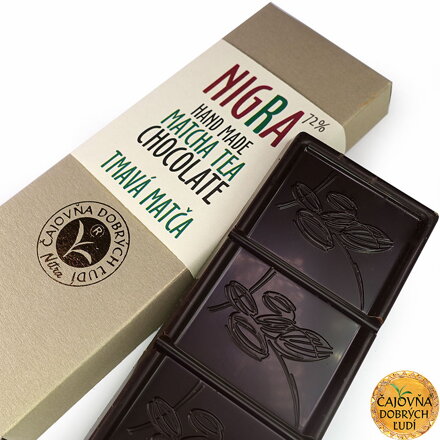 NIGRA - Hand Made Bio-Matcha Tea Chocolate - Tmavá matča