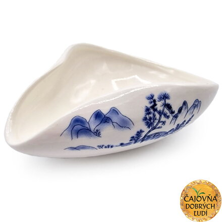 PORCELÁNOVÁ NÁSYPKA NA SYPANÝ ČAJ - KRAJINKA
