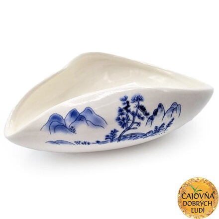 PORCELÁNOVÁ NÁSYPKA NA SYPANÝ ČAJ - KRAJINKA