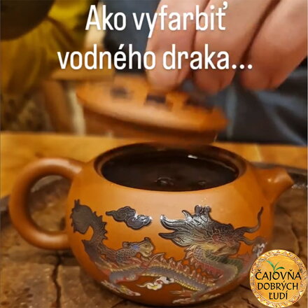 YIXING - ČAJOVÁ KANVIČKA DRAK A FÉNIX 340ml