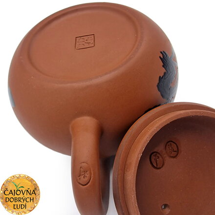 YIXING - ČAJOVÁ KANVIČKA DRAK A FÉNIX 340ml