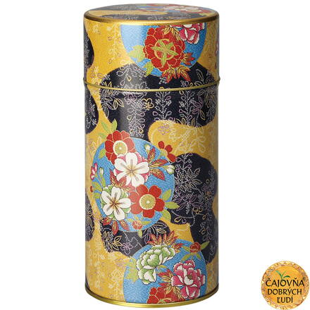 KIMONO, ŽLTÁ JAPONSKÁ DÓZA φ 74x155 mm