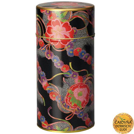 KIMONO - ČIERNA JAPONSKÁ DÓZA φ 74x155 mm