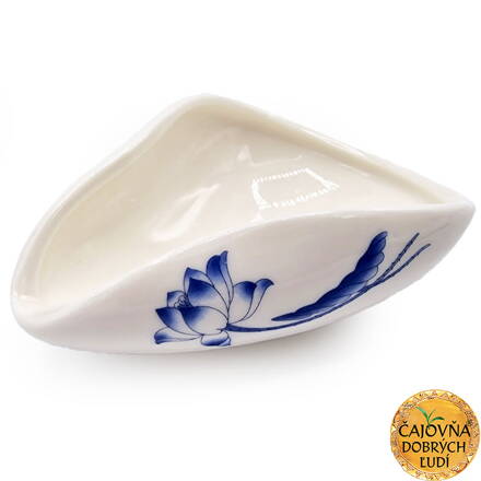 PORCELÁNOVÁ NÁSYPKA NA SYPANÝ ČAJ - KVET LOTOSU
